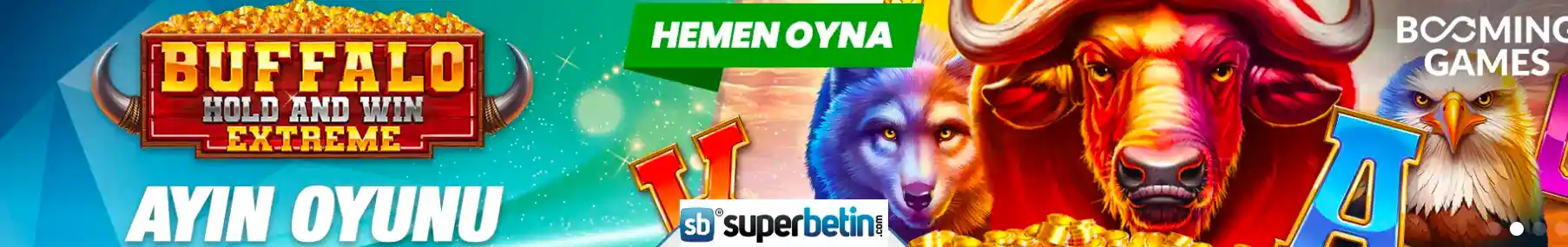 Ayın oyunu: Buffalo Hold and Win Extreme — oyuna hızlı erişim.